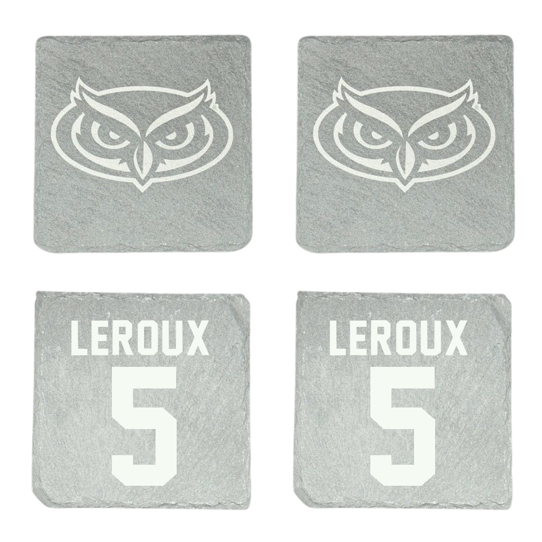 Florida Atlantic University Baseball Stone Coaster (4 Pack)  - #5 Brando Leroux