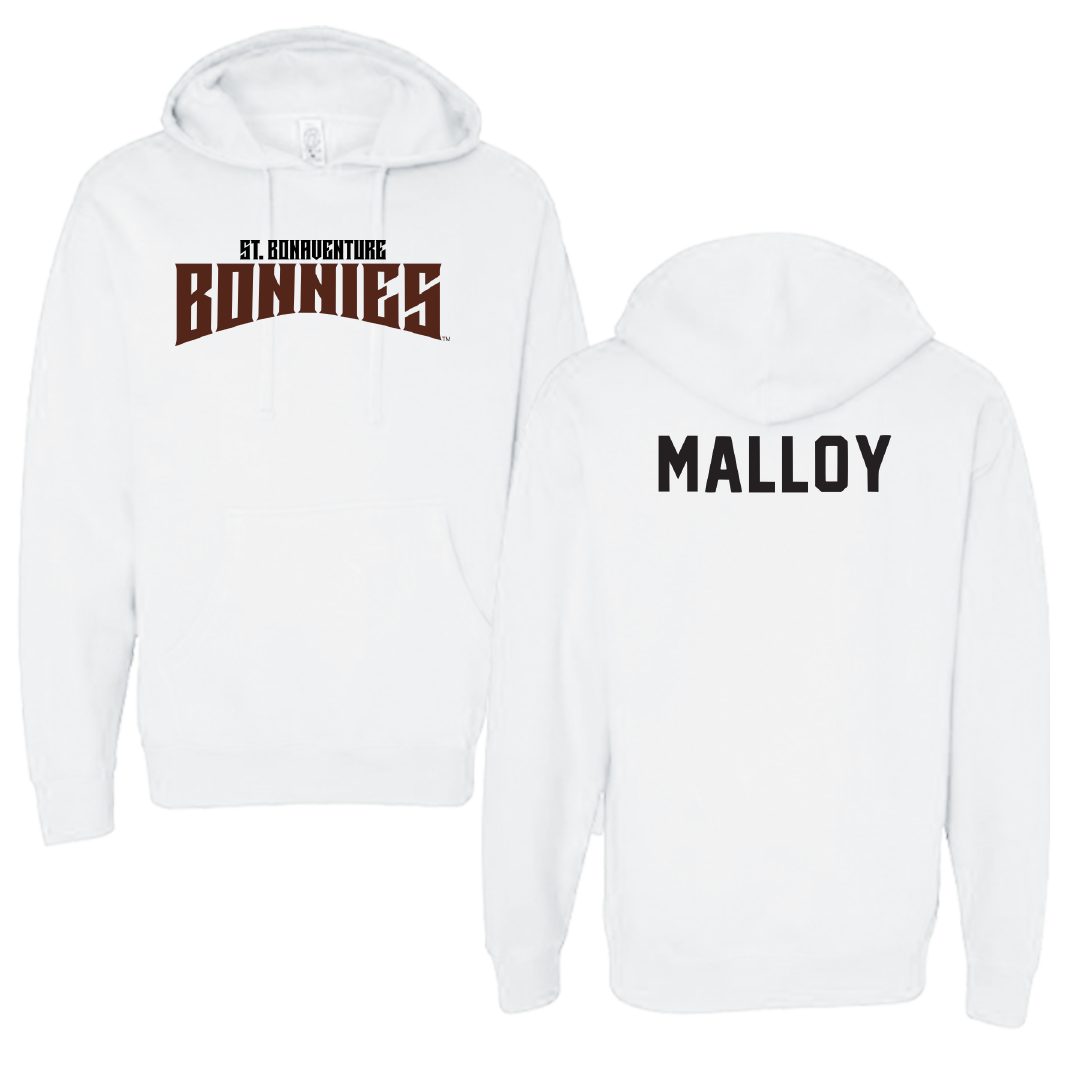 St. Bonaventure University TF and XC White Classic Hoodie - Casey Malloy