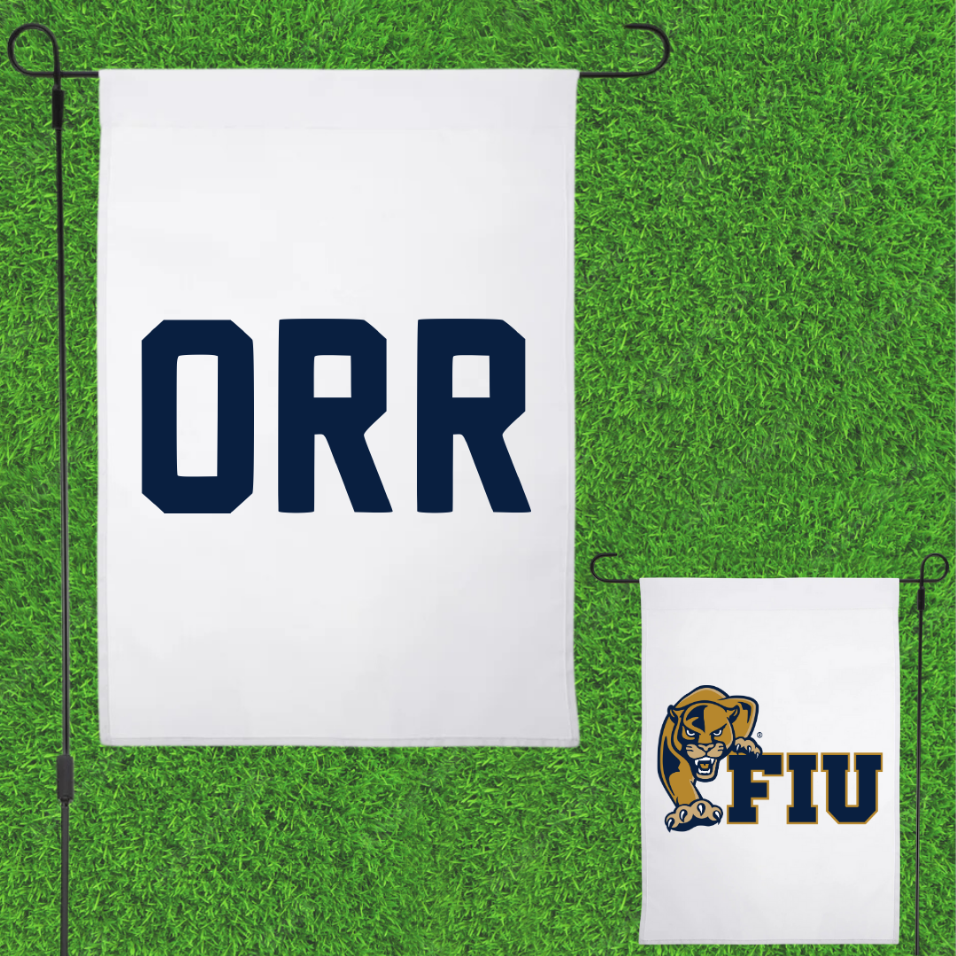 Florida International University TF and XC White Garden Flag - Blake Orr