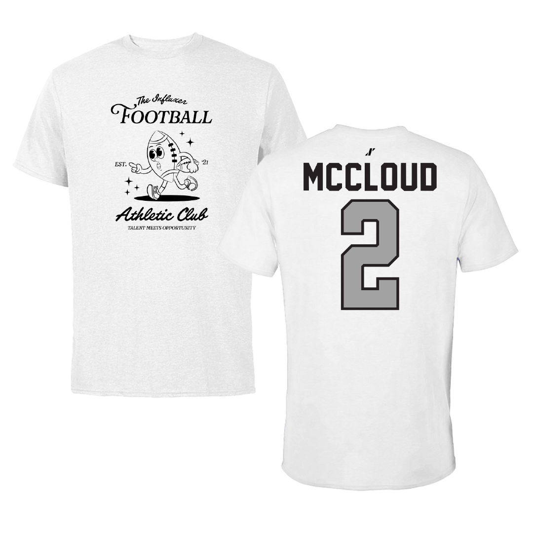 Football White Influxer Athletic Club Tee - #2 Jordan McCloud