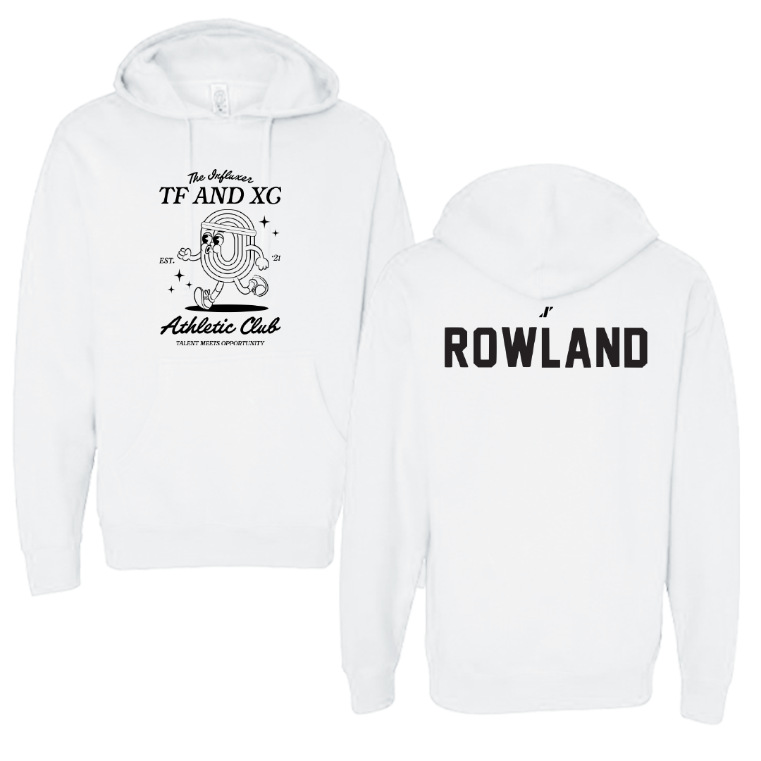TF and XC White Influxer Athletic Club Hoodie - De’quan Rowland