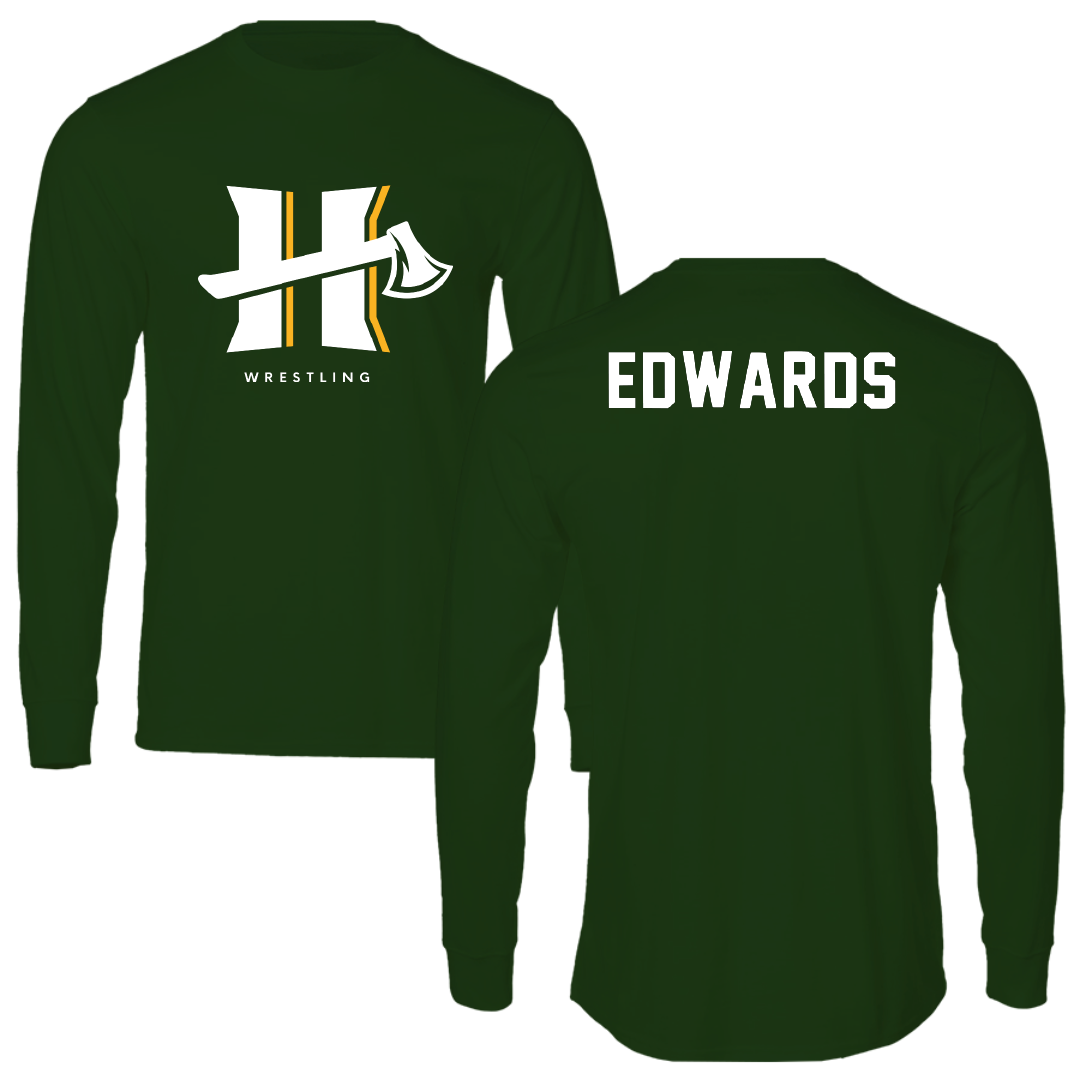 Cal Poly Humboldt Wrestling Forest Green Long Sleeve - Andrew Edwards