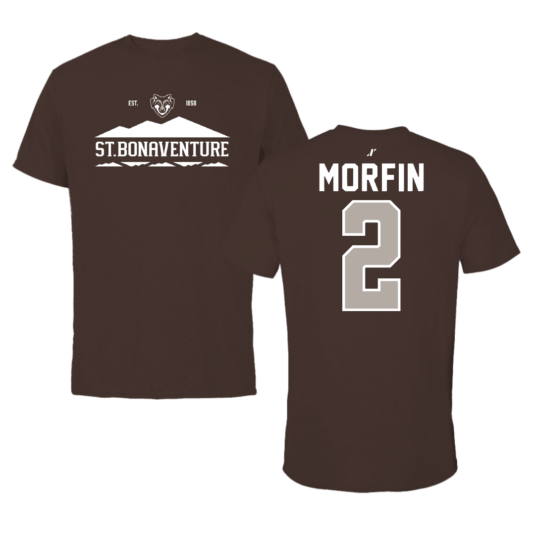 St. Bonaventure University Soccer Brown General Tee - #2 Sean Morfin
