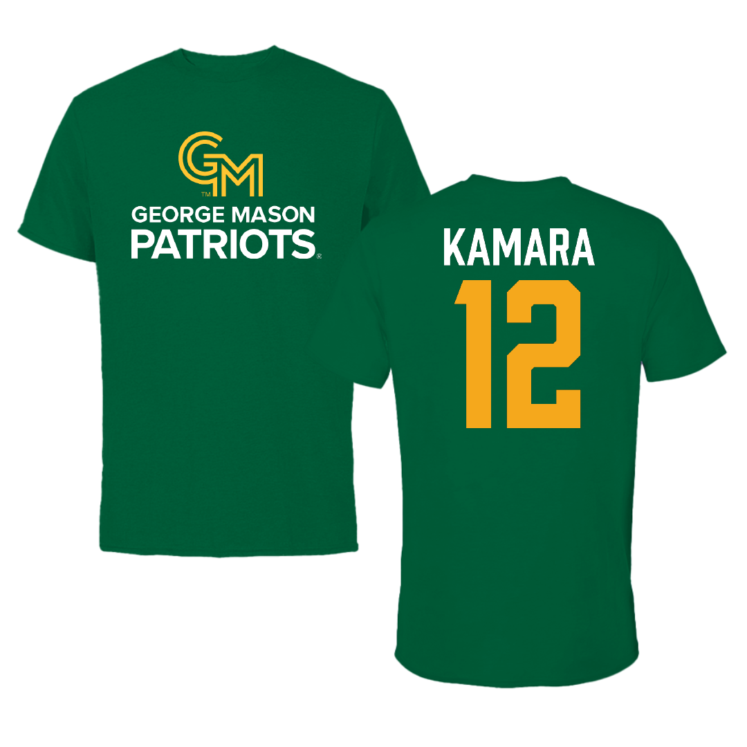 George Mason University Soccer Green Patriots Performance Tee - #12 Ishmail Kamara