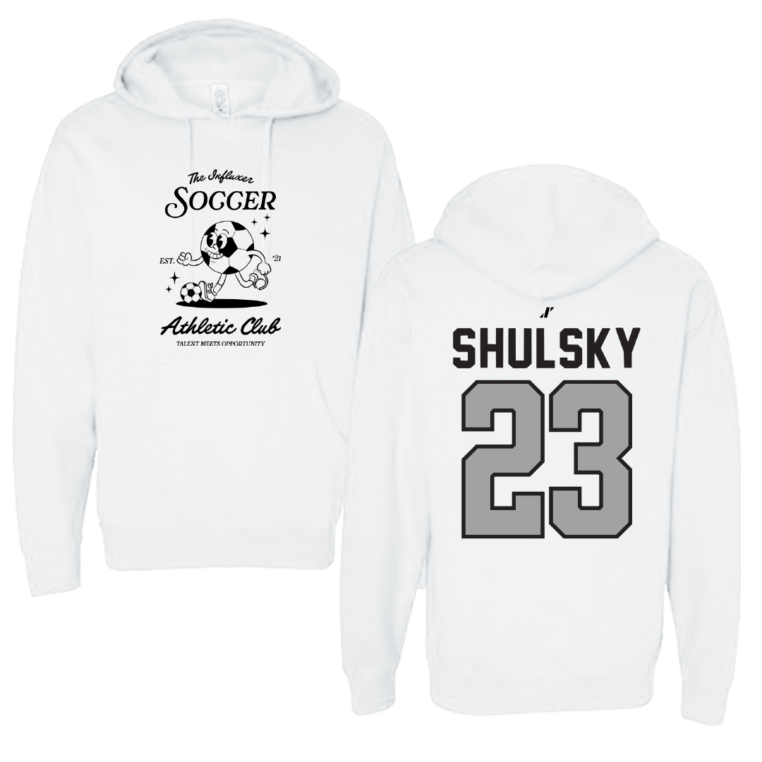 Soccer White Influxer Athletic Club Hoodie - #23 Kirsten Shulsky