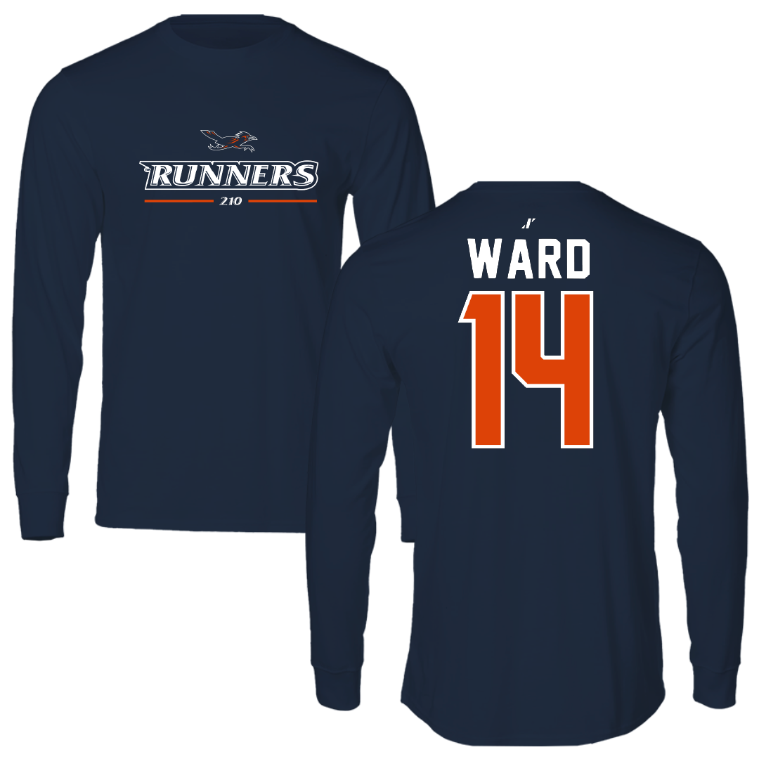 University of Texas at San Antonio Baseball Navy General Long Sleeve - #14 Ryan Ward