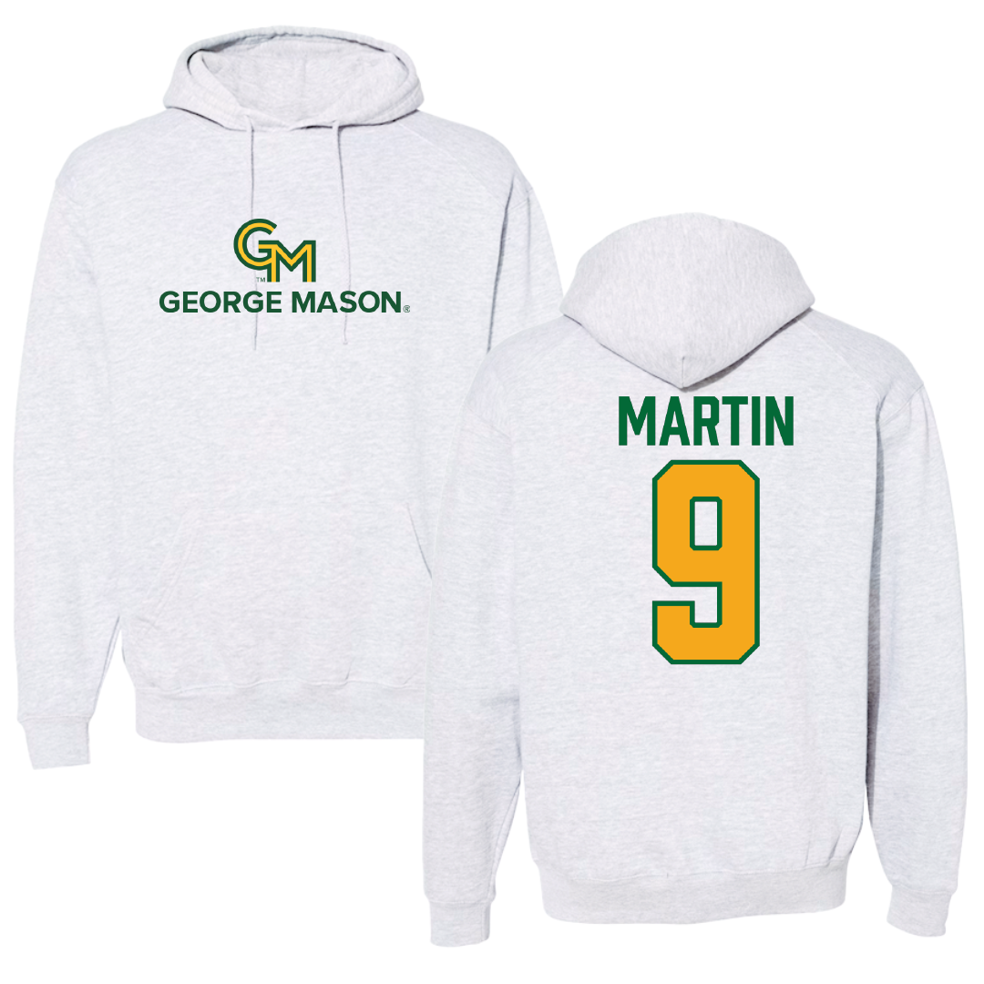 George Mason University Soccer Gray Hoodie - #9 Mia Martin