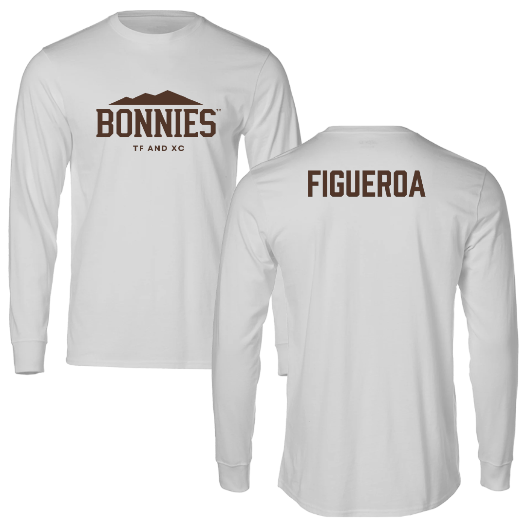 St. Bonaventure University TF and XC Light Gray Performance Long Sleeve - Christian Figueroa