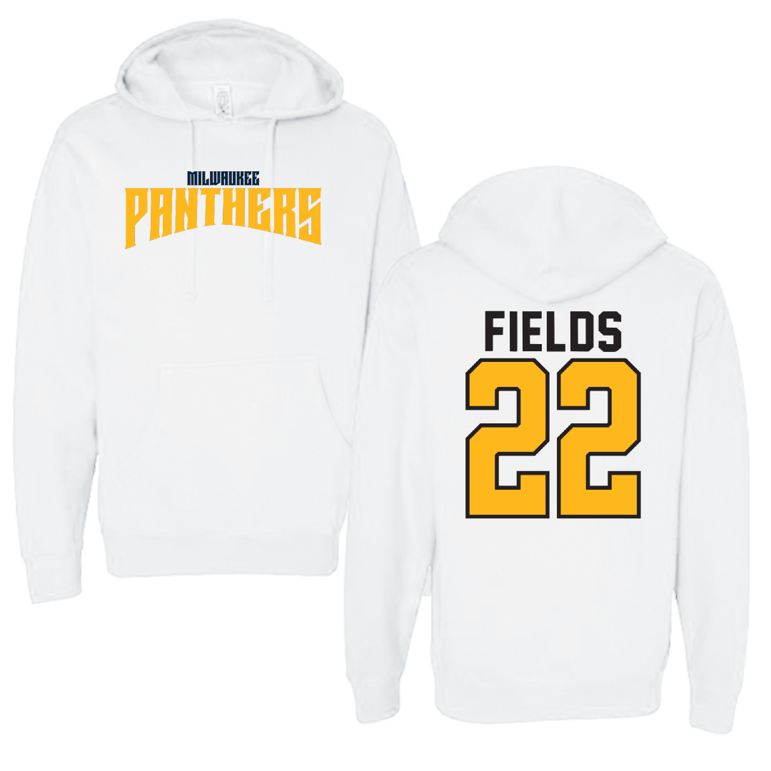 University of Wisconsin-Milwaukee Basketball White Classic Hoodie - #22 Faizon Fields