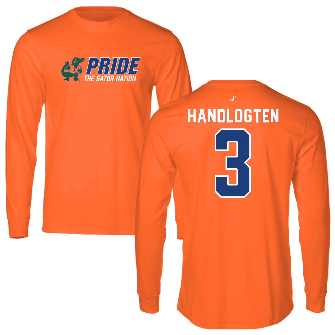 University of Florida Basketball Orange General Long Sleeve - #3 Micah Handlogten