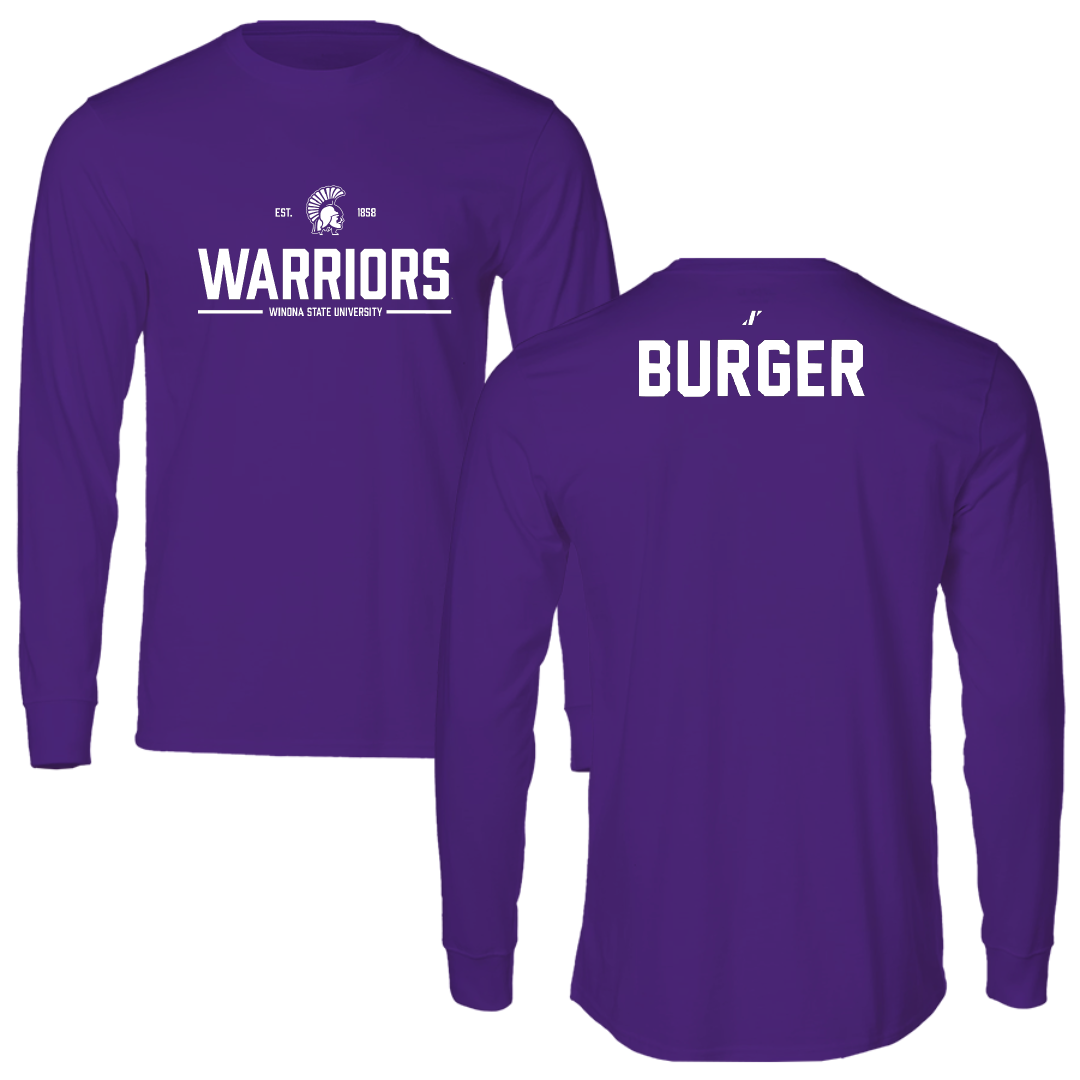 Winona State University Tennis Purple General Long Sleeve - Ally Burger