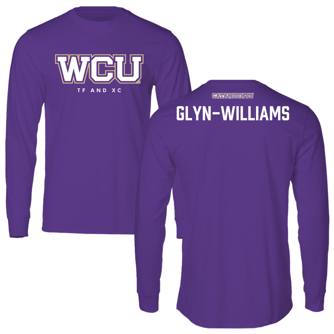 Western Carolina University TF and XC Royal Purple Long Sleeve - Joshuah Glyn-Williams