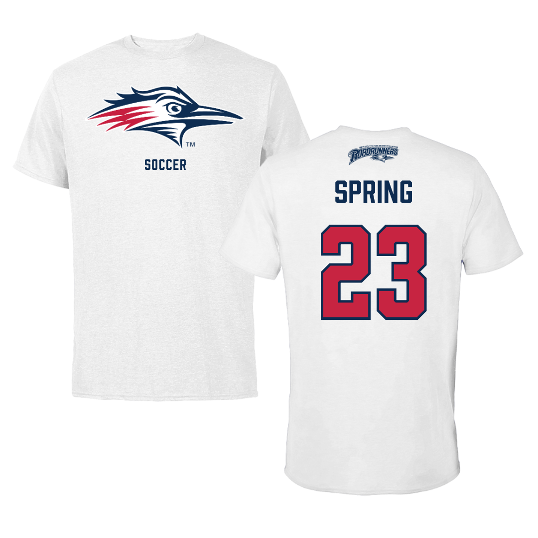 Metropolitan State University of Denver Soccer White Tee - #23 Sami Spring