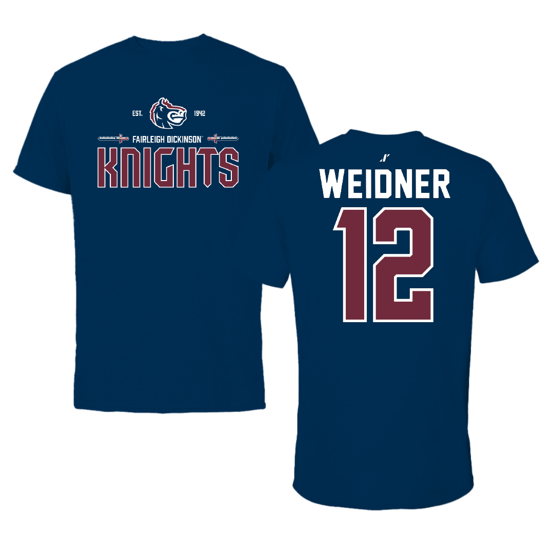 Fairleigh Dickinson University-Metropolitan Campus Lacrosse Navy General Performance Tee - #12 Addie Weidner