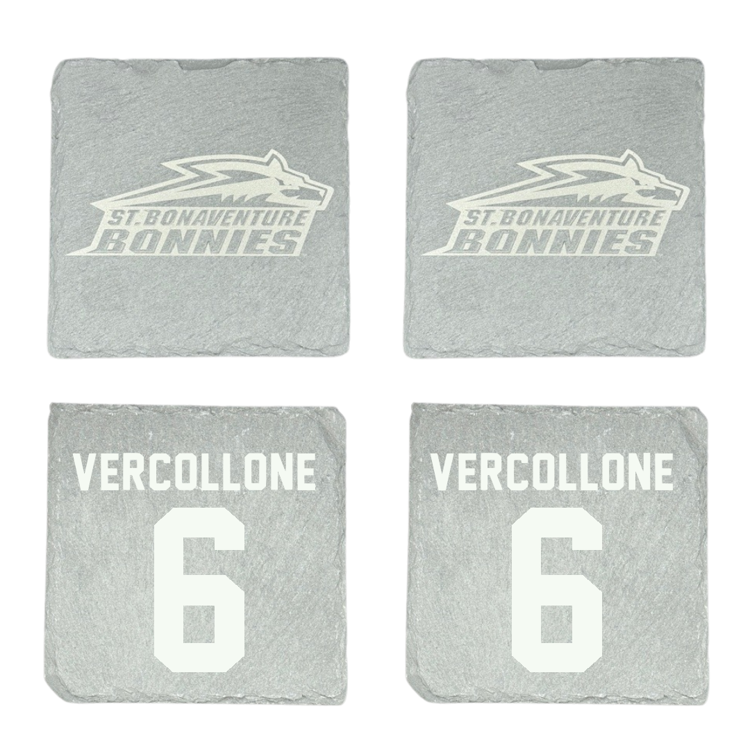 St. Bonaventure University Baseball Stone Coaster (4 Pack)  - #6 Conner Vercollone