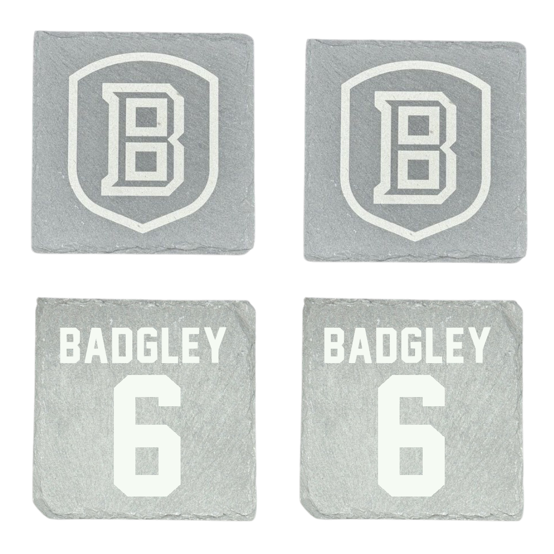 Bradley University Softball Stone Coaster (4 Pack)  - #6 Abbott Badgley