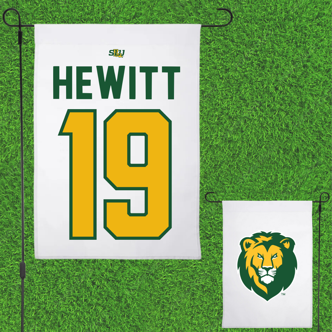 Southeastern Louisiana University Softball White Garden Flag - #19 Sadie Hewitt