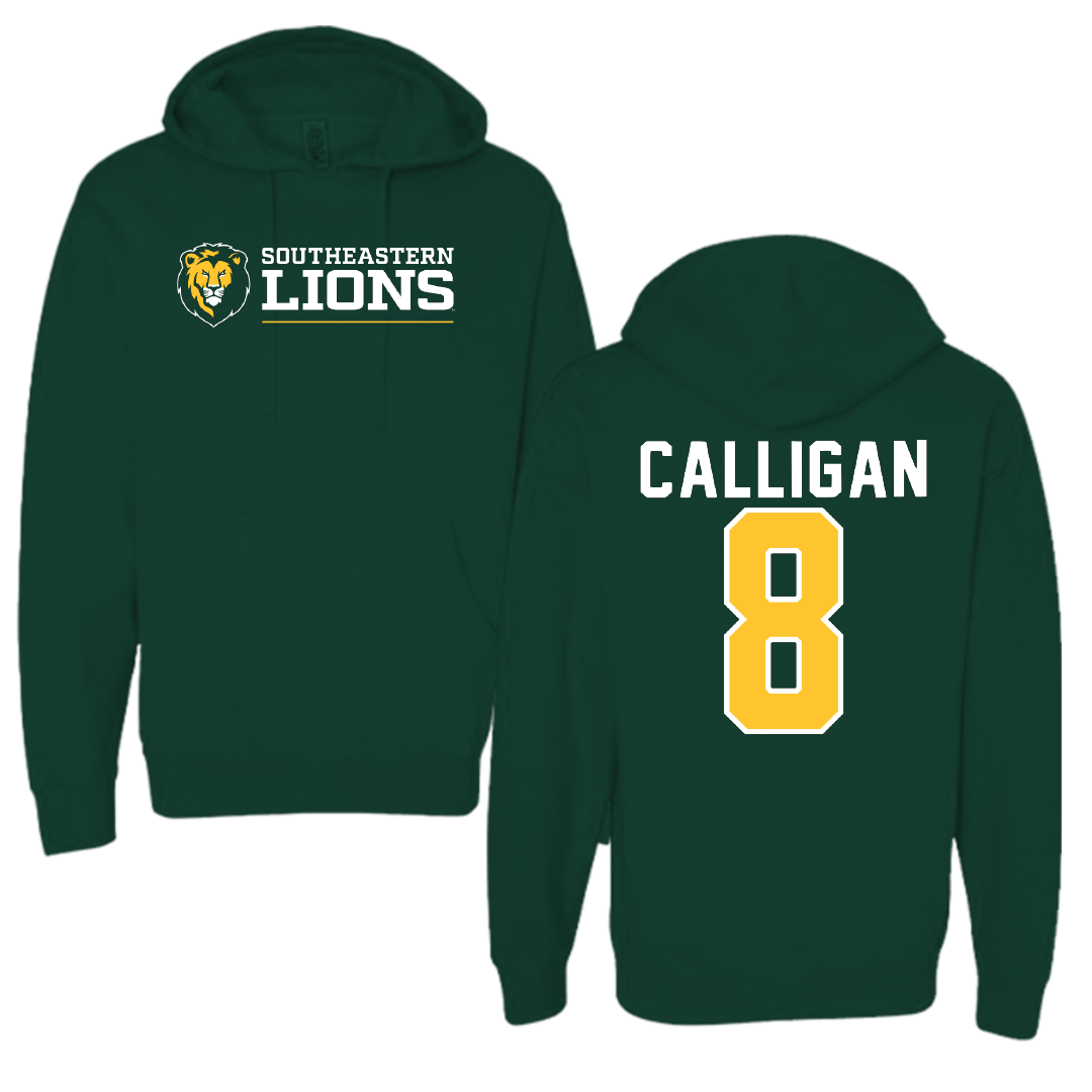 Southeastern Louisiana University Football Forest Green Hoodie - #8 Keydrain Calligan