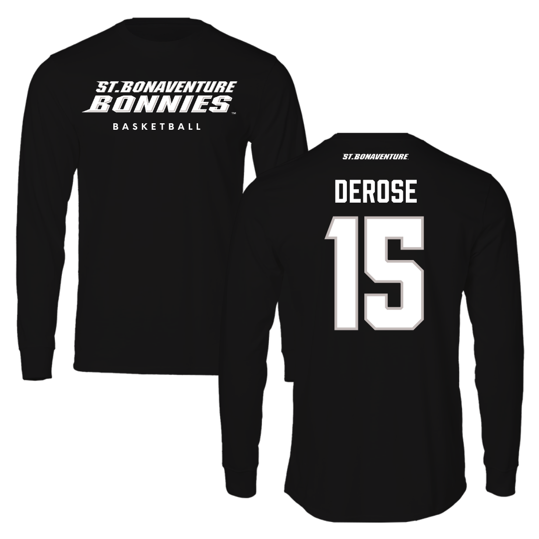 St. Bonaventure University Basketball Black Long Sleeve - #15 Jack DeRose