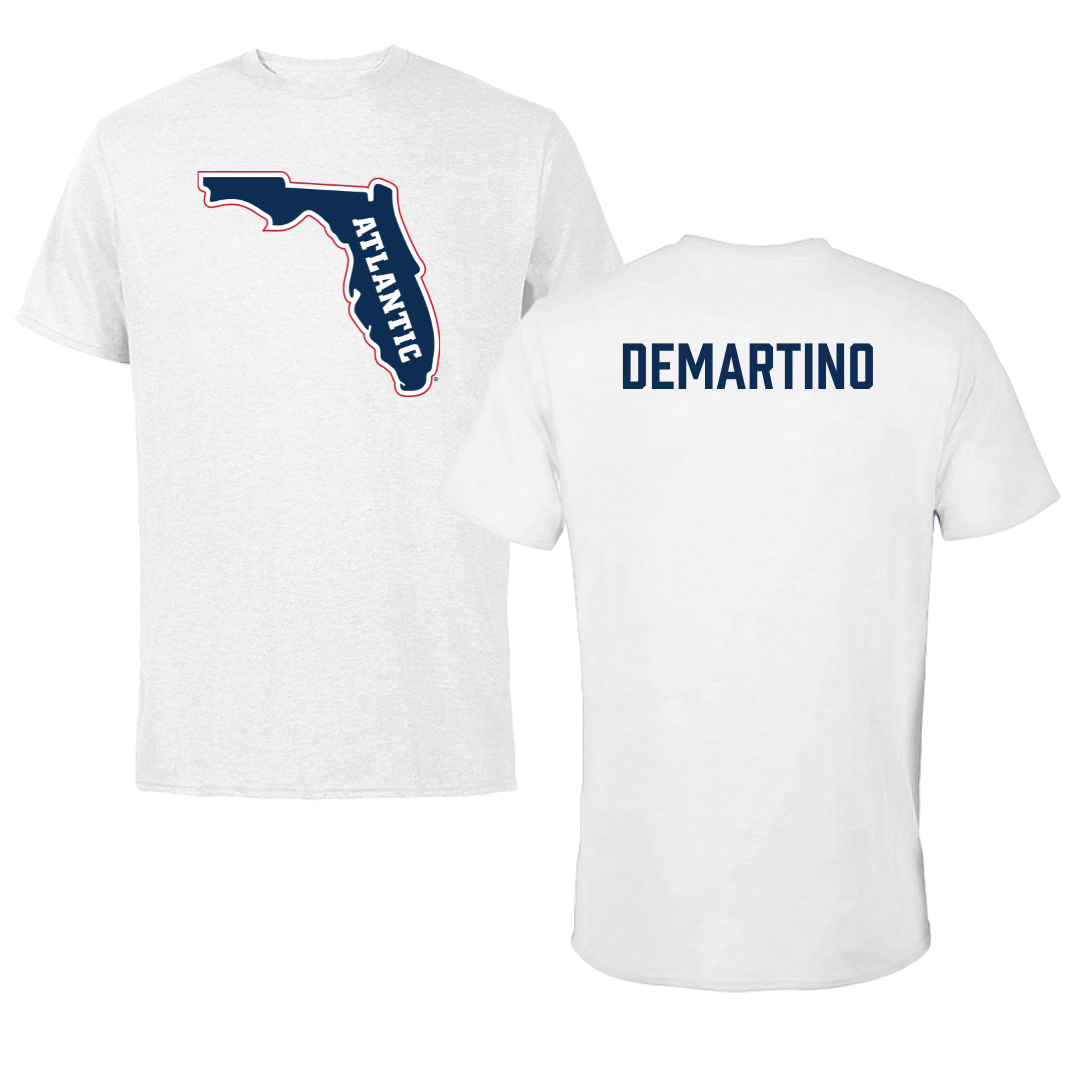 Florida Atlantic University Cheer White Performance Tee - Laura DeMartino