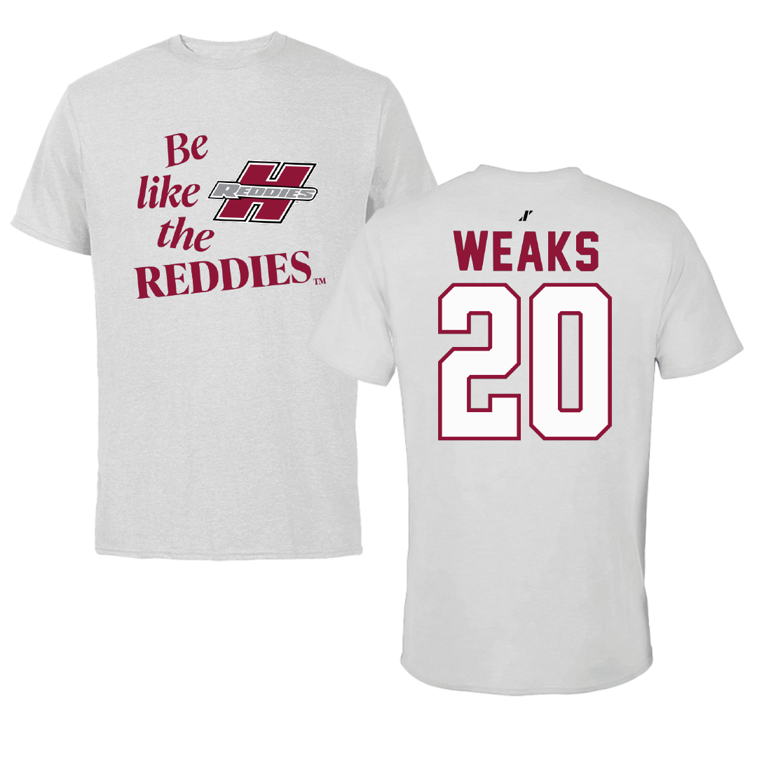 Henderson State University Baseball Light Gray Be Like Us Tee - #20 Reese Weaks