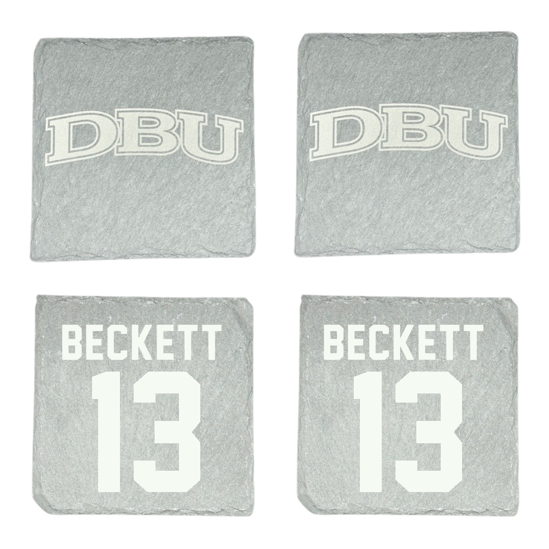 Dallas Baptist University Ice Hockey Stone Coaster (4 Pack)  - #13 Christian Beckett