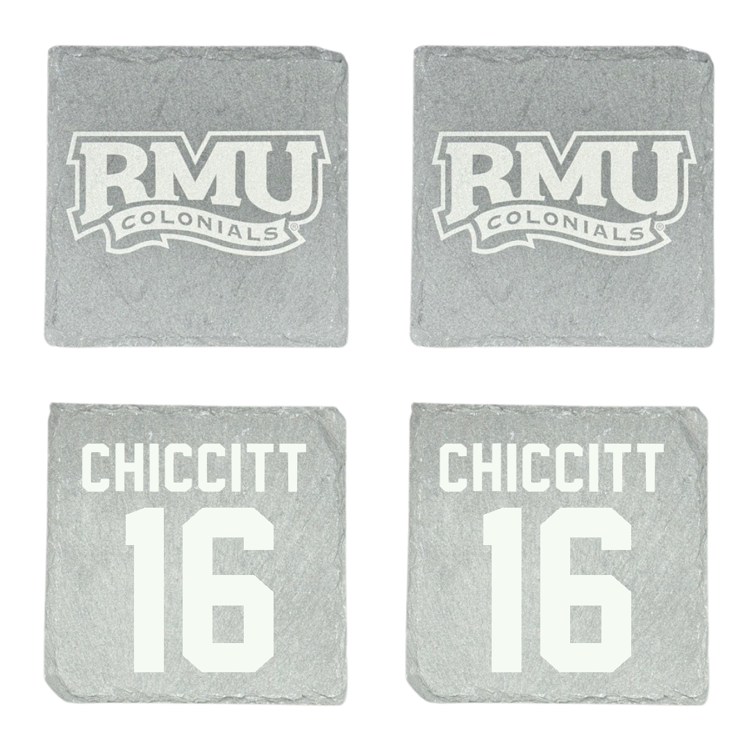 Robert Morris University Football Stone Coaster (4 Pack)  - #16 Anthony Chiccitt