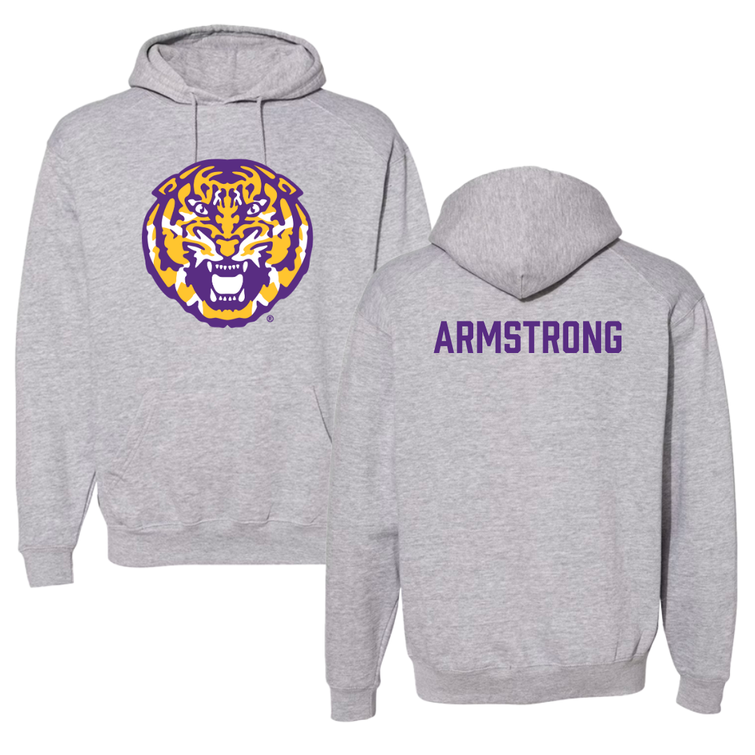 Louisiana State University TF and XC Gray Hoodie - Alia Armstrong