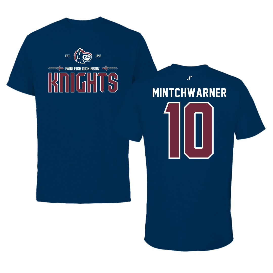 Fairleigh Dickinson University-Metropolitan Campus Lacrosse Navy General Tee - #10 Lane Mintchwarner