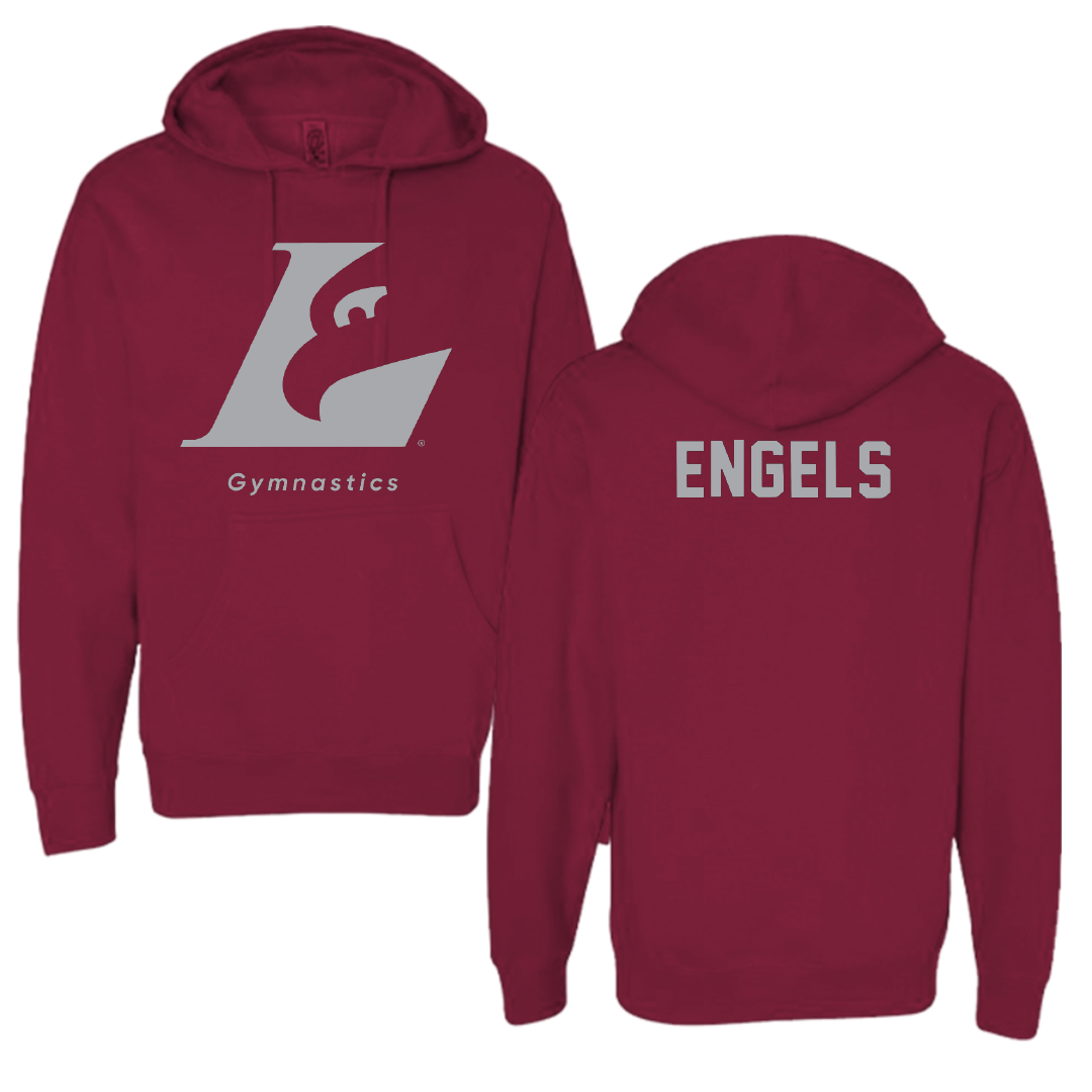 University of Wisconsin-La Crosse Gymnastics Maroon Hoodie - Morgan Engels
