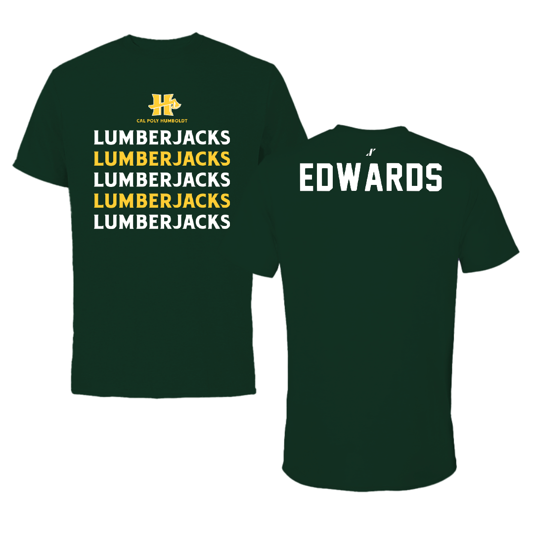 Cal Poly Humboldt Wrestling Forest Green General Tee - Andrew Edwards