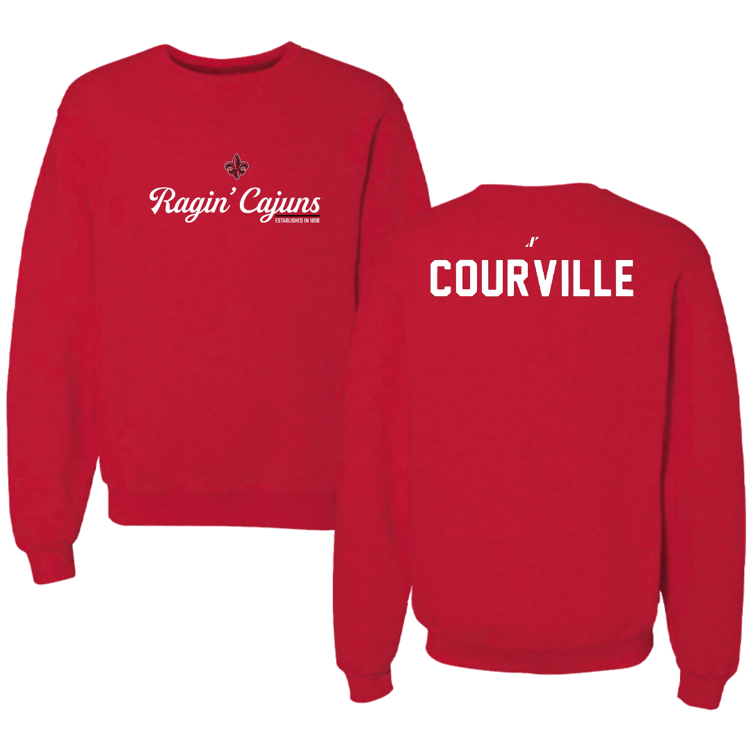 University of Louisiana at Lafayette TF and XC Red General Crewneck - Juliana Courville