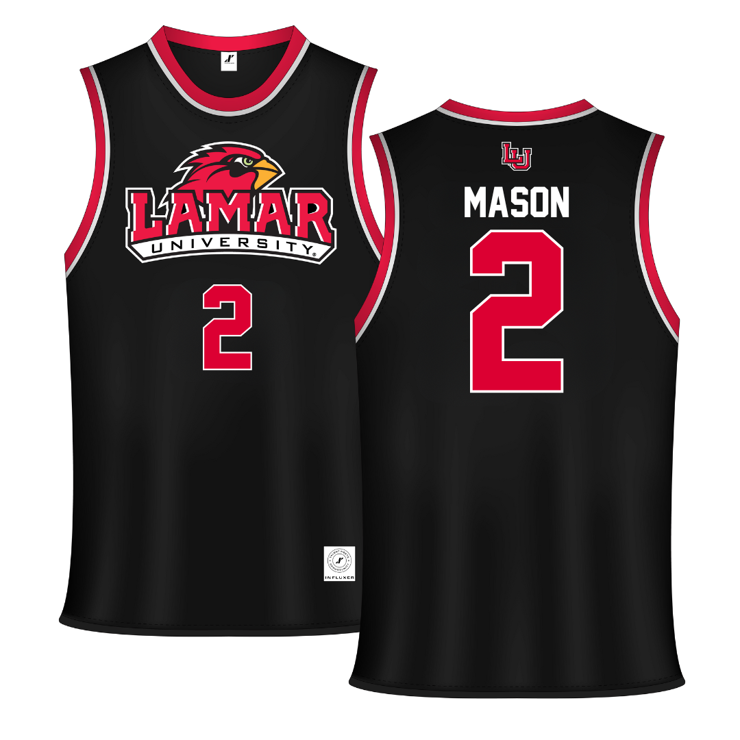 Lamar University Black Basketball Jersey - #2 Victoria Mason