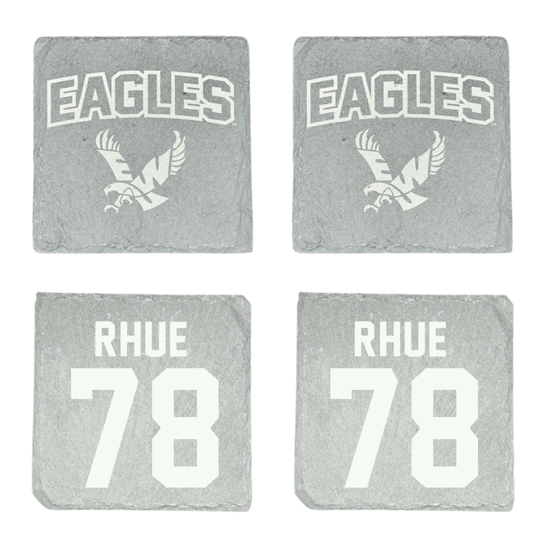 Eastern Washington University Football Stone Coaster (4 Pack)  - #78 Gabe Rhue