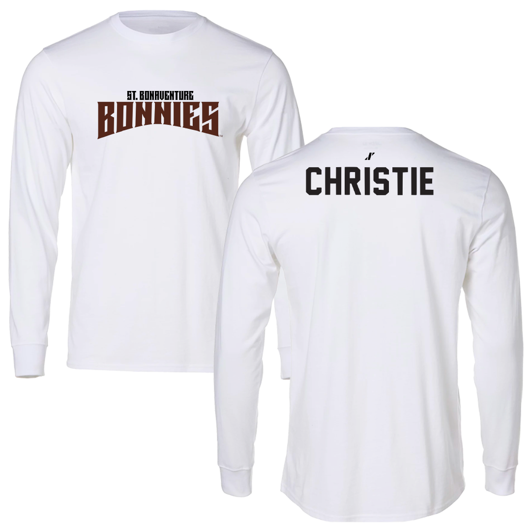 St. Bonaventure University Swimming & Diving White Classic Performance Long Sleeve - Paris Christie