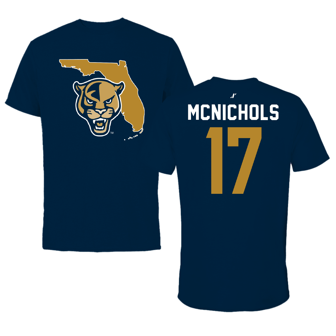 Florida International University Softball Navy State Performance Tee - #17 Brooke McNichols
