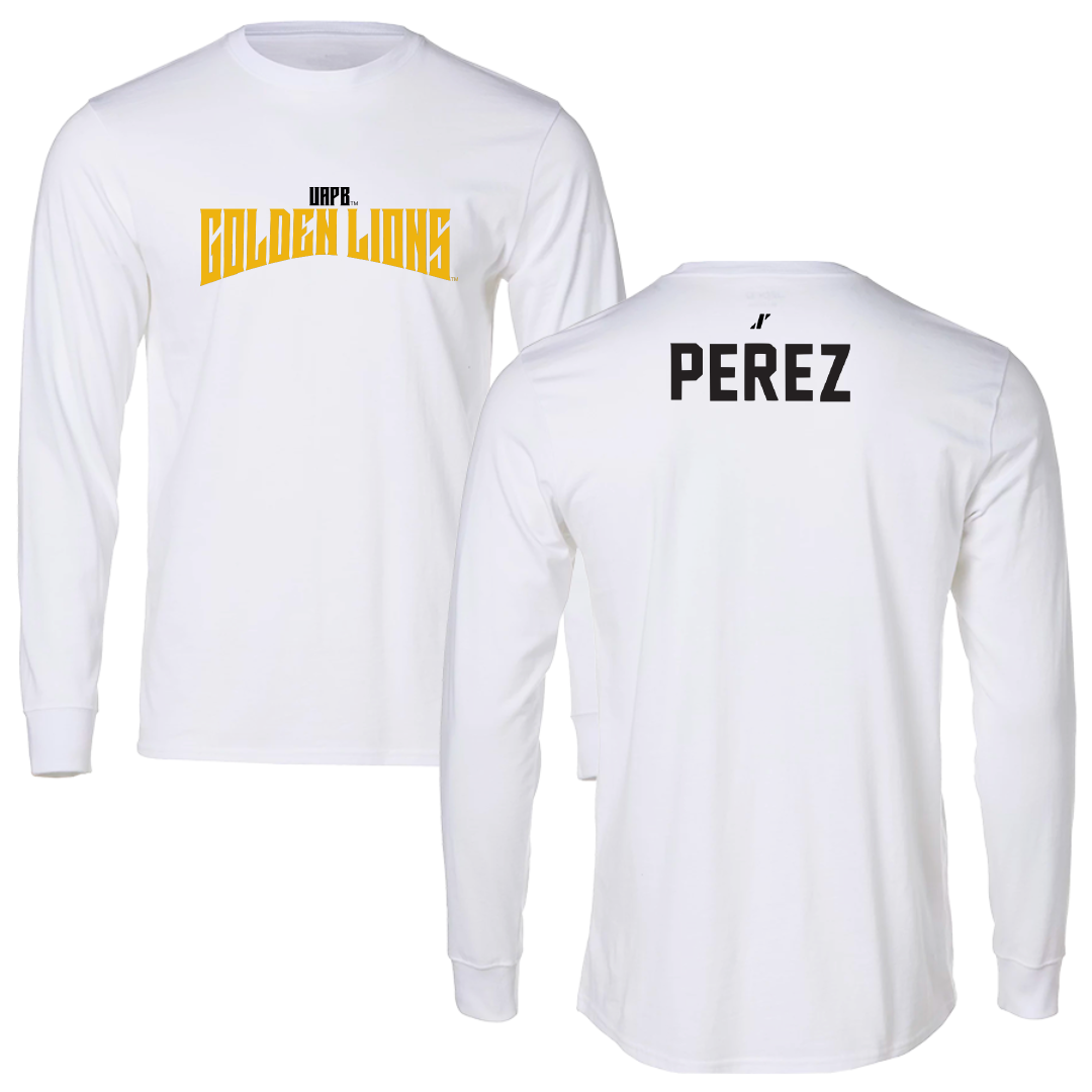 University of Arkansas-Pine Bluff Golf White Classic Performance Long Sleeve - Angel Perez