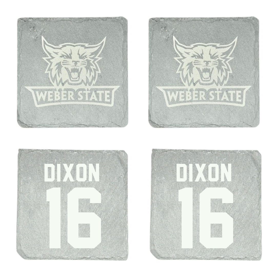Weber State University Football Stone Coaster (4 Pack)  - #16 Toddrick Dixon
