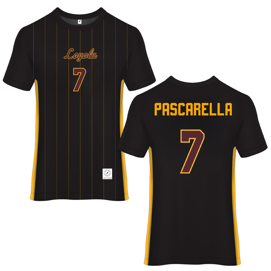 Loyola University-Chicago Black Soccer Jersey - #7 Jordan Pascarella