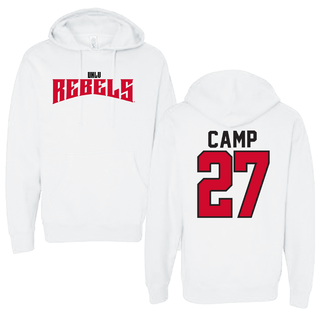 University of Nevada-Las Vegas Soccer White Classic Hoodie - #27 Kylie Camp