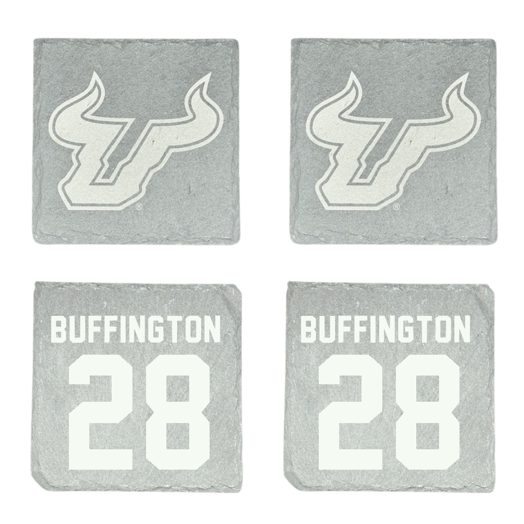 University of South Florida Baseball Stone Coaster (4 Pack)  - #28 Matthew Buffington