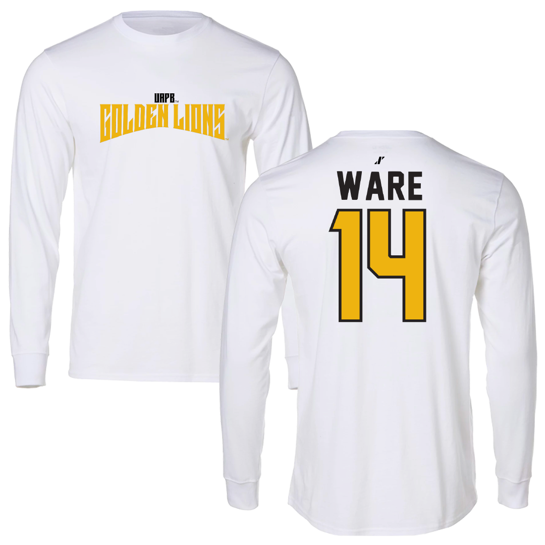 University of Arkansas-Pine Bluff Softball White Classic Long Sleeve - #14 Naiyestlie Ware
