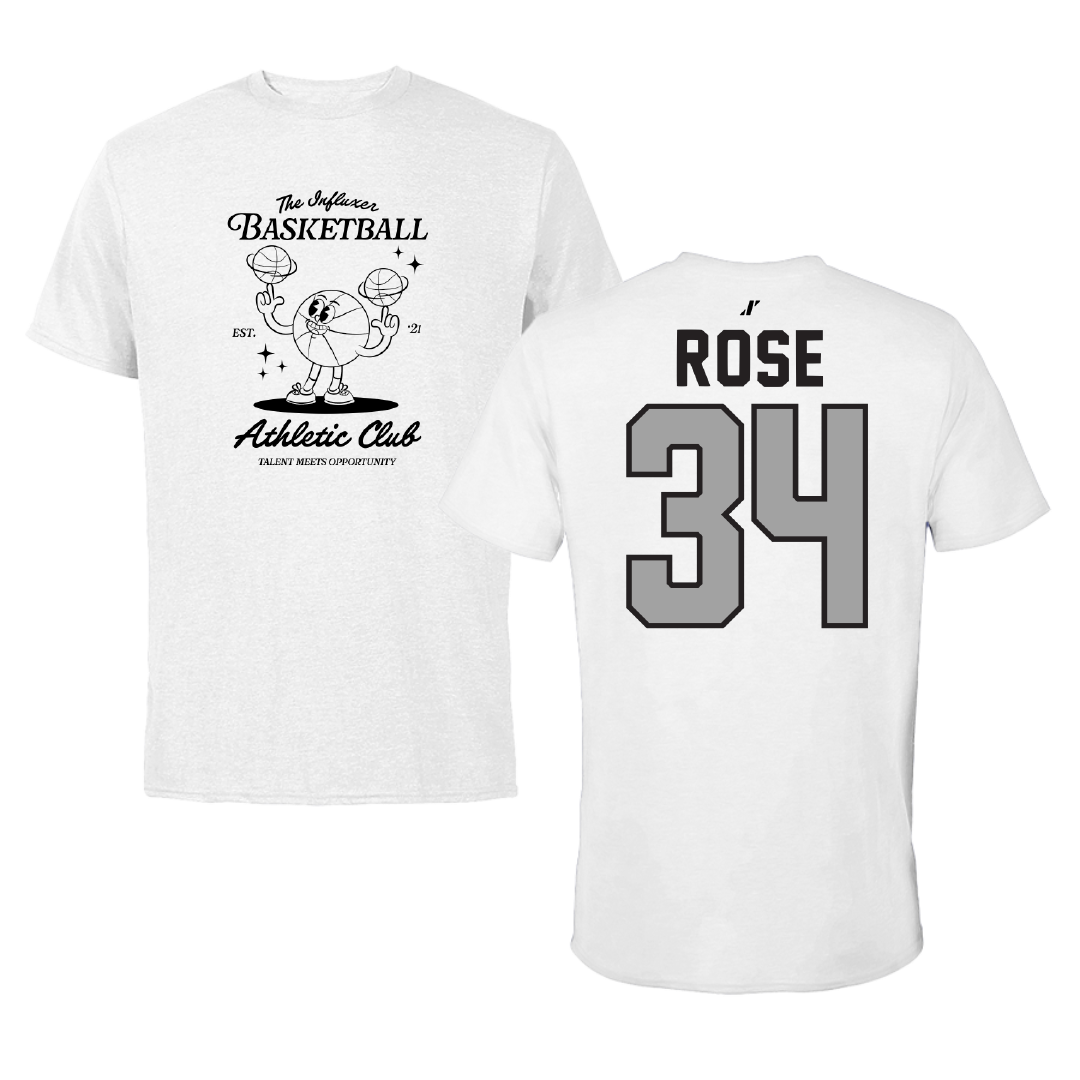 Basketball White Influxer Athletic Club Tee - #34 Kyson Rose
