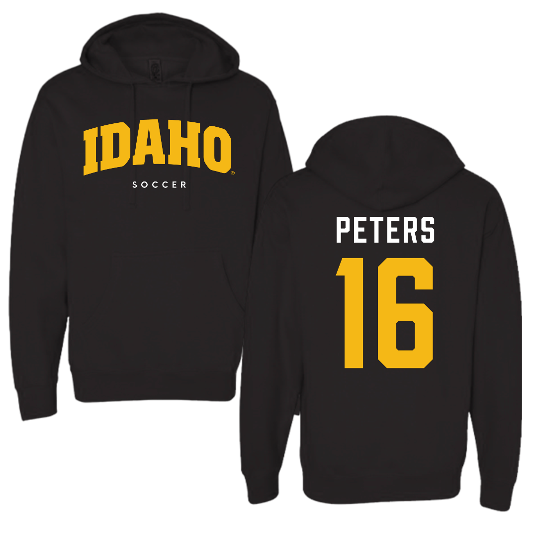 University of Idaho Soccer Black Idaho Hoodie - #16 Tori Peters