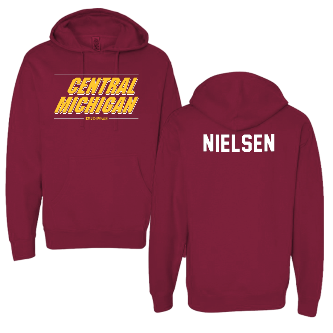 Central Michigan University TF and XC Maroon General Hoodie - Riley Nielsen