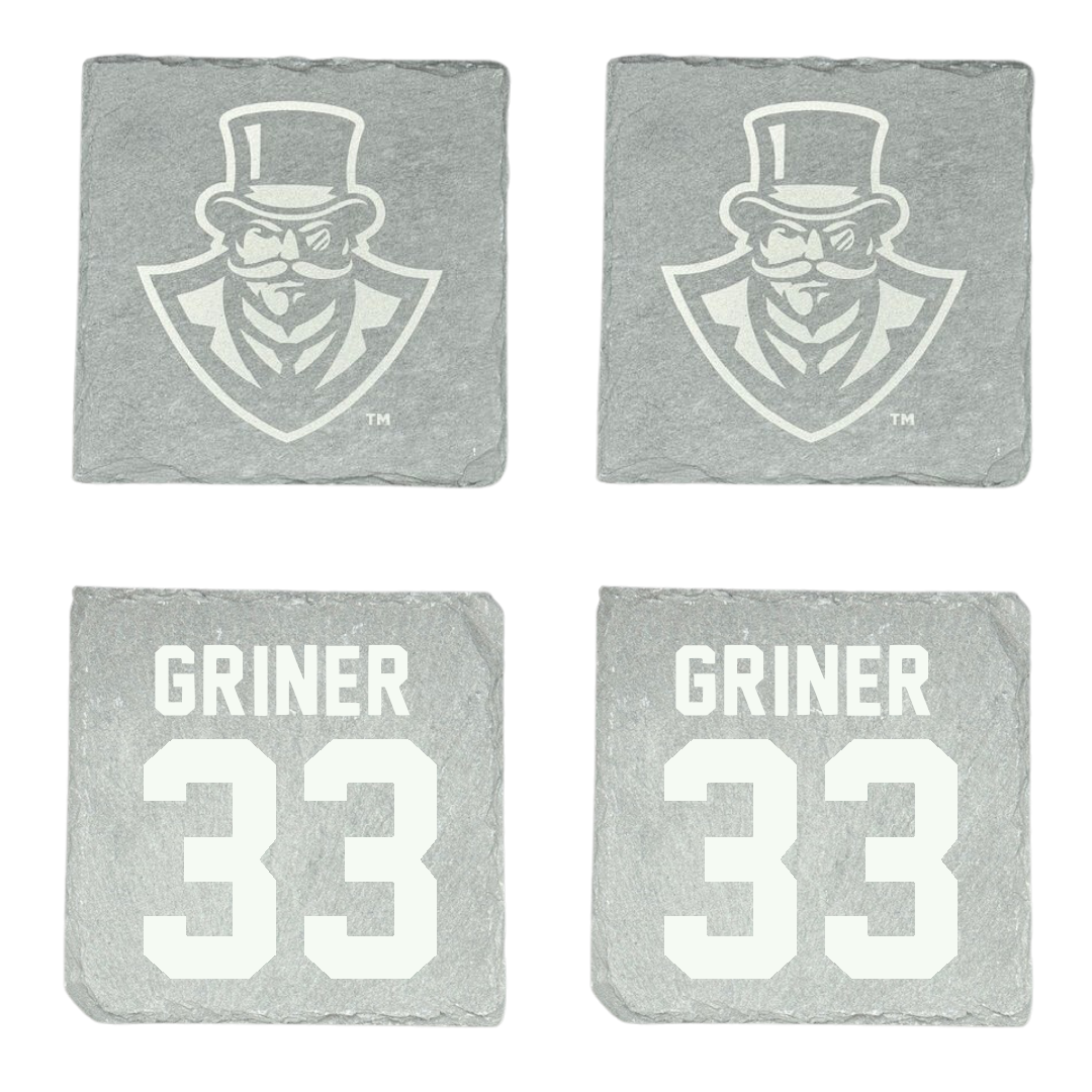 Austin Peay State University Football Stone Coaster (4 Pack)  - #33 Jackson Griner