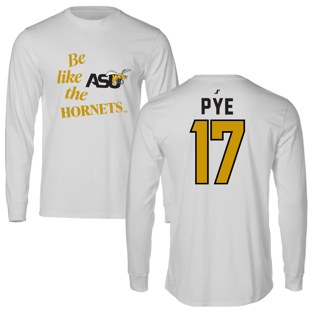 Alabama State University Softball Light Gray Be Like Us Long Sleeve - #17 Ashley Pye