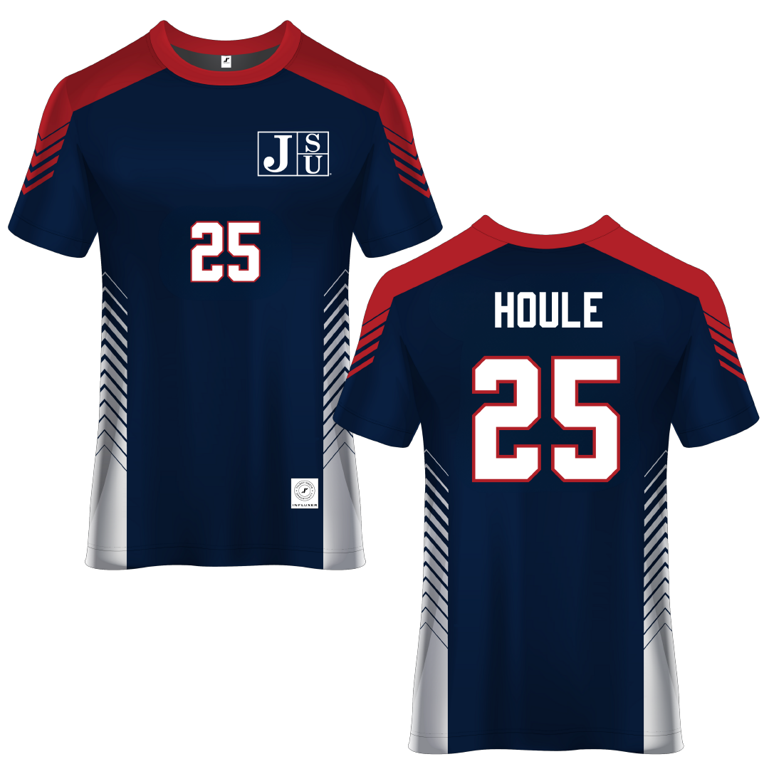Jackson State University Blue Soccer Jersey - #25 Olla Houle