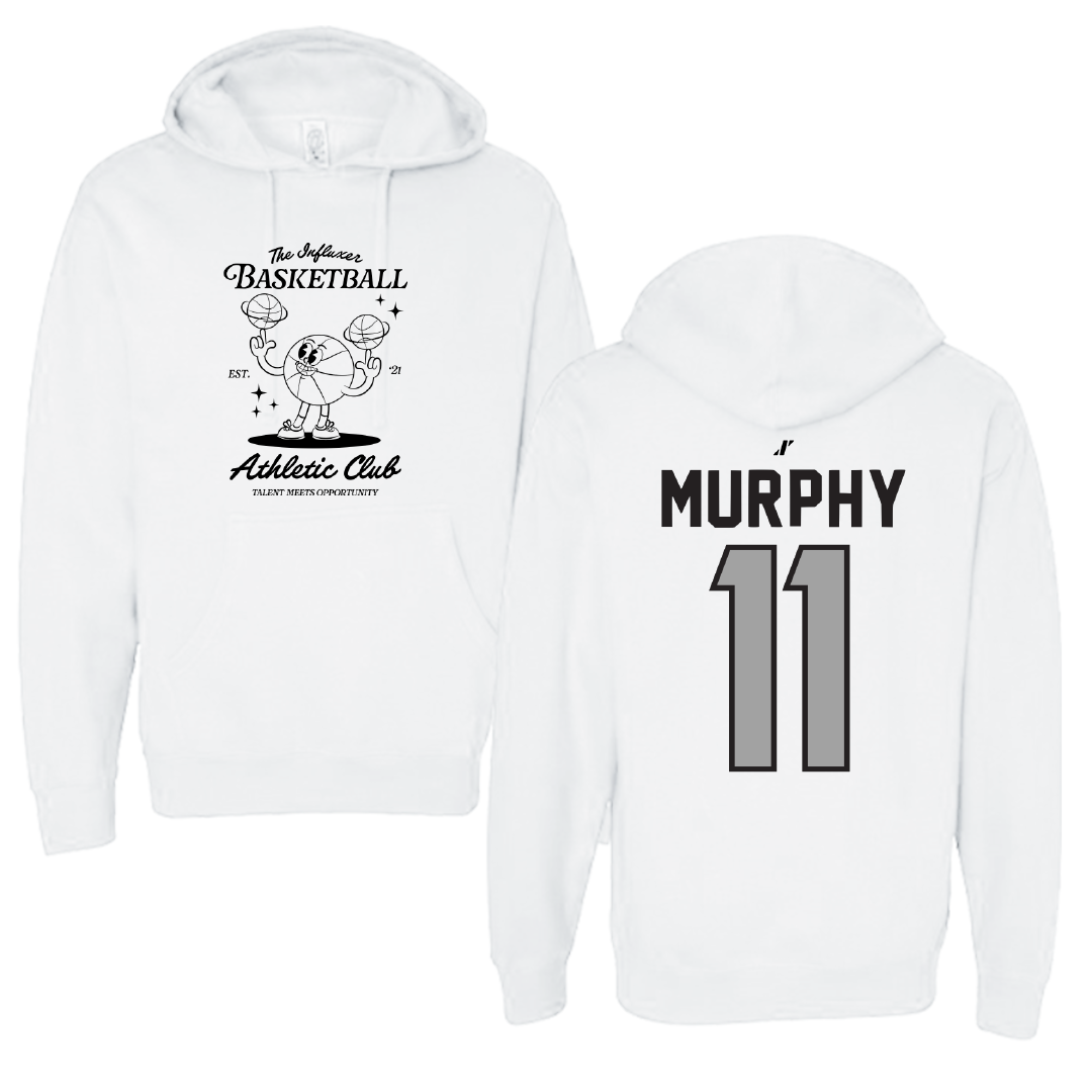 Basketball White Influxer Athletic Club Hoodie - #11 Preston Murphy