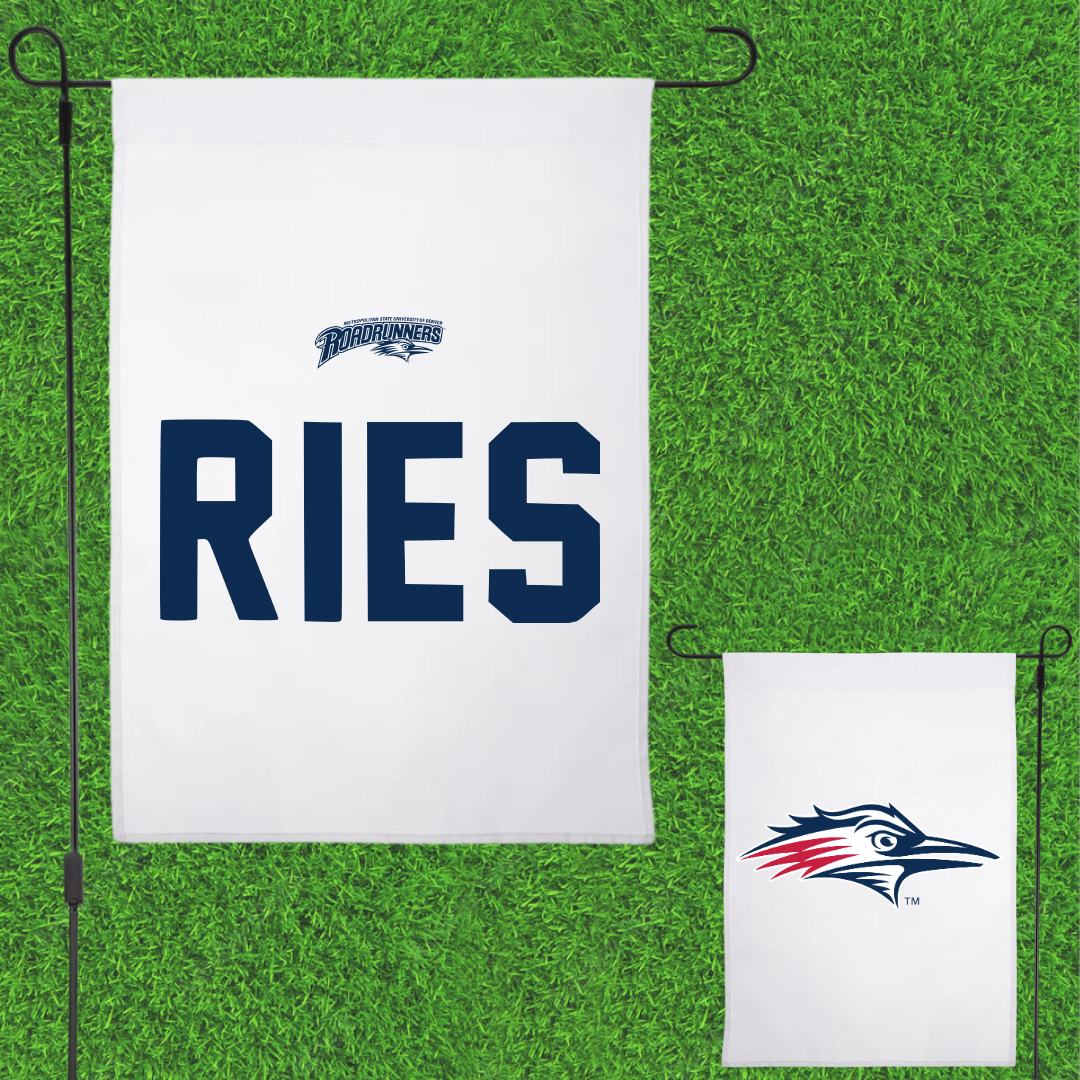 Metropolitan State University of Denver TF and XC White Garden Flag - Maya Ries